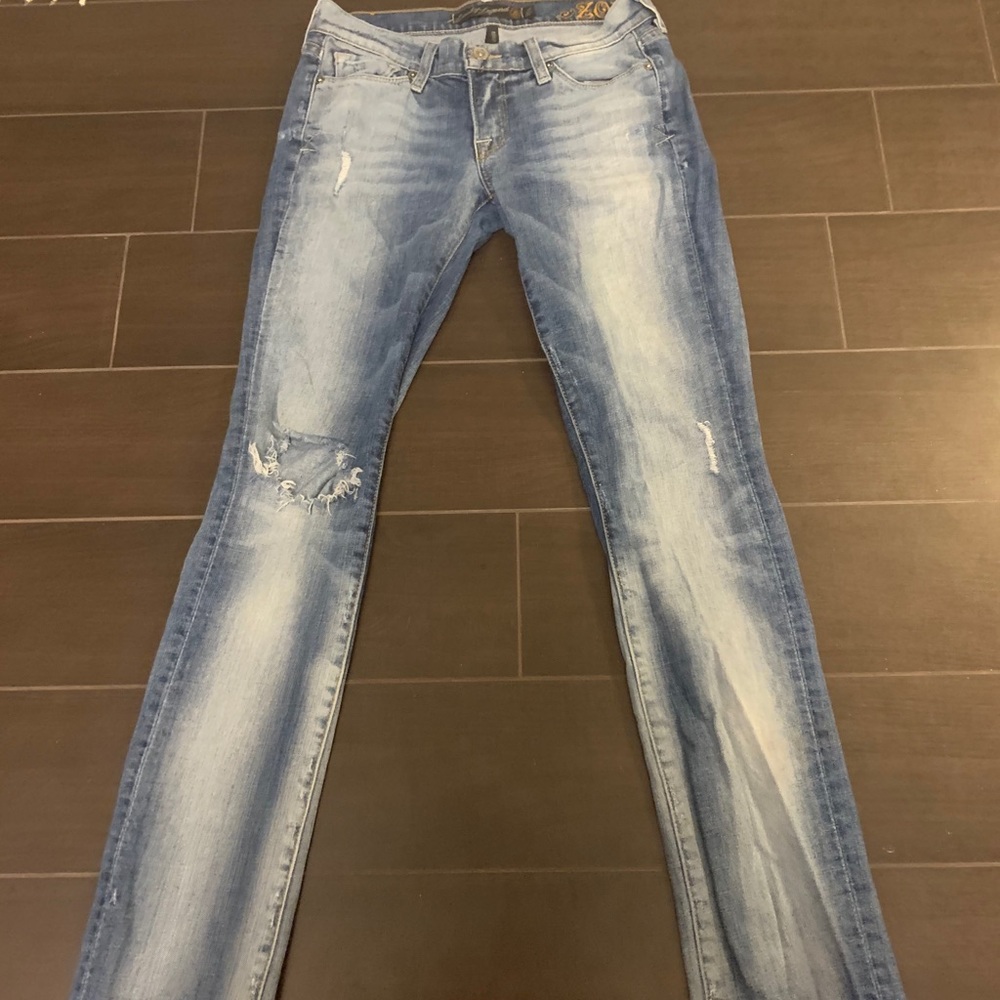 Lucky Legend Zoe 4/27 Regular Distressed Denim
